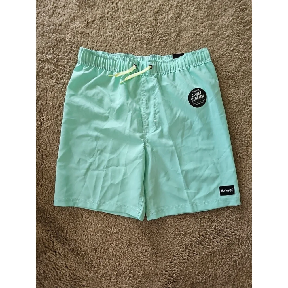 Hurley Boy's 2 Way Stretch Swim Shorts Teal Large